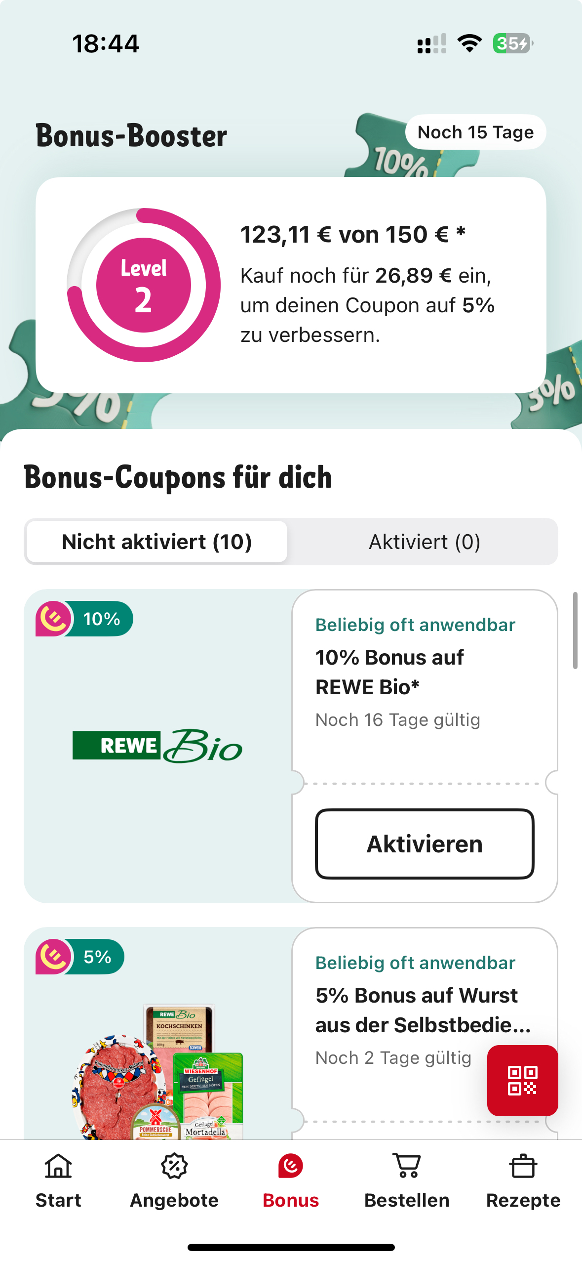 REWE Bonus Booster bei REWE Pojanow