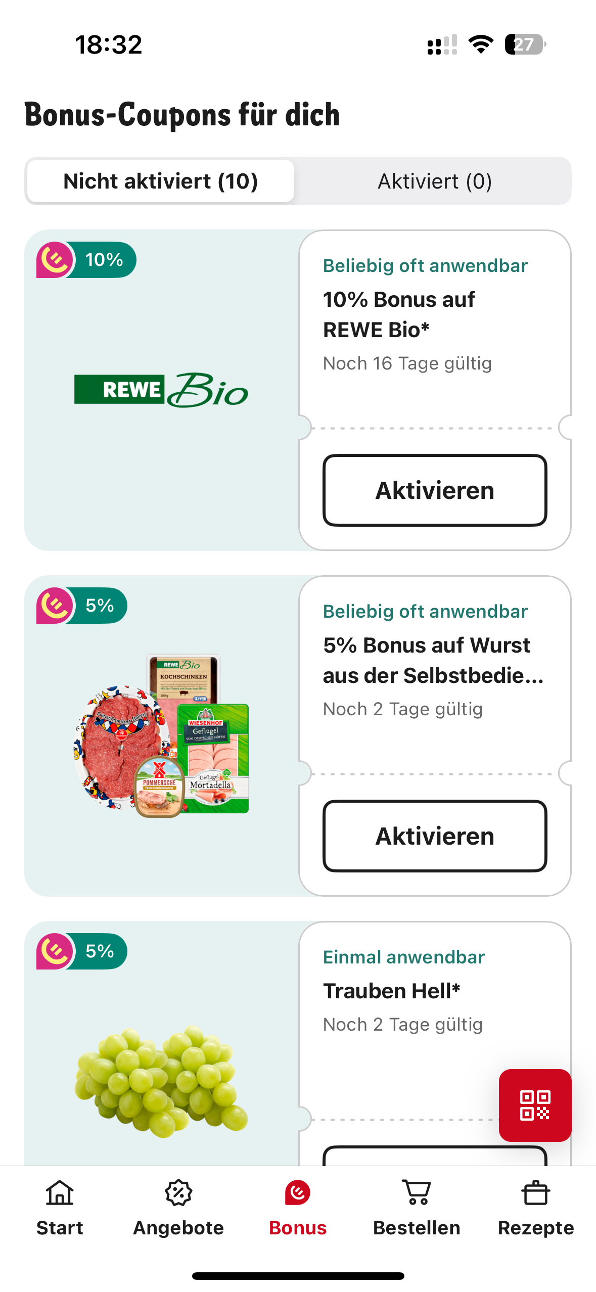 REWE Bonus Coupons bei REWE Pojanow